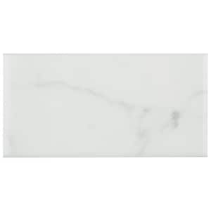 Merola Tile Classico Carrara Glossy 3 in. x 12 in. Ceramic Wall Take ...