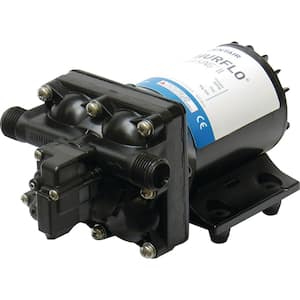 8-1/8 in. x 5 in. x 4-1/8 in. Aqua King II Black 30 PSI 12-Volt 2 GPM 3.5 Amp Automatic Fresh Water Pump