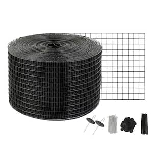 8 in. x 100 ft x 0.04 in. Solar Panel Bird Guard Garden Fence Critter Guard Roll Kit with 70 pcs Stainless Steel