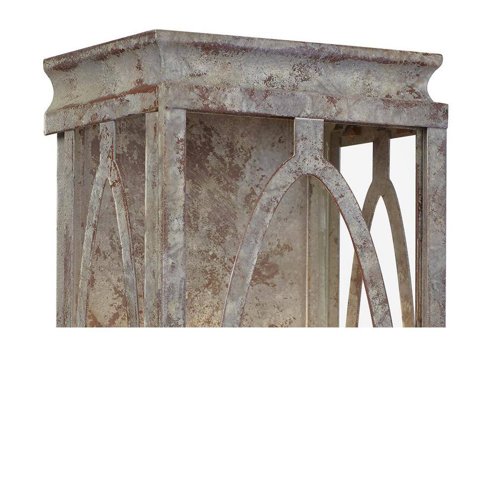 Patrice Deep Abyss 2-Light Rectangular Wall Sconce with Clear Panels