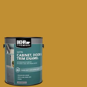 1 gal. #M290-7 Turmeric Satin Enamel Interior/Exterior Cabinet, Door & Trim Paint