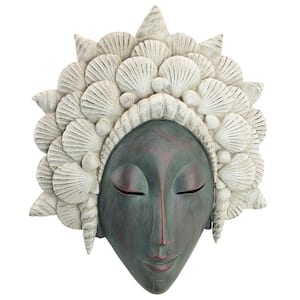 10 in. x 8 in. The Seashell Maiden Mermaid Wall Sculpture
