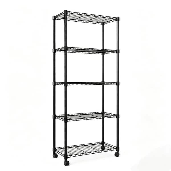 Heavy‑Duty Adjustable Carbon‑Steel Storage Shelving Unit,Freestanding Organizer for Garage Pantry Home Use