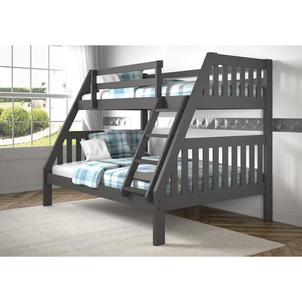 Donco kids twin over clearance full mission bunk bed