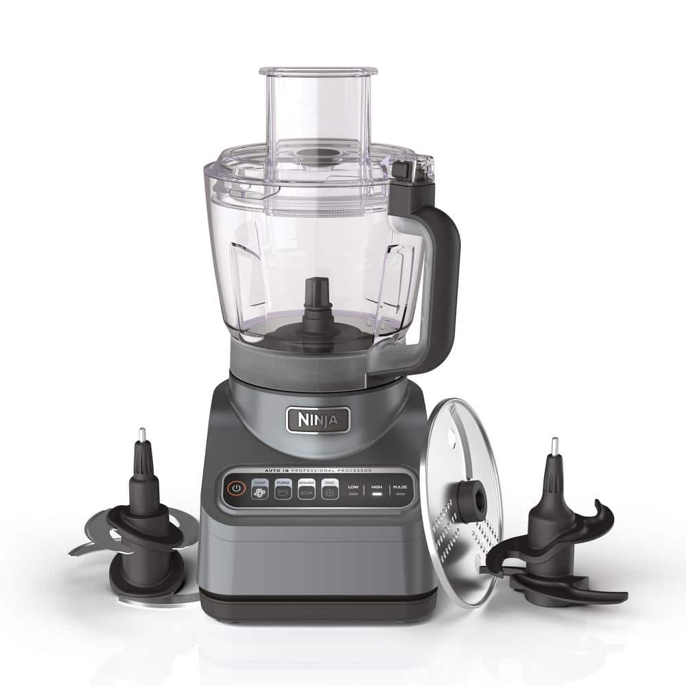 Ninja 9-Cup Silver Food Processor with Variable Speed and Attachments