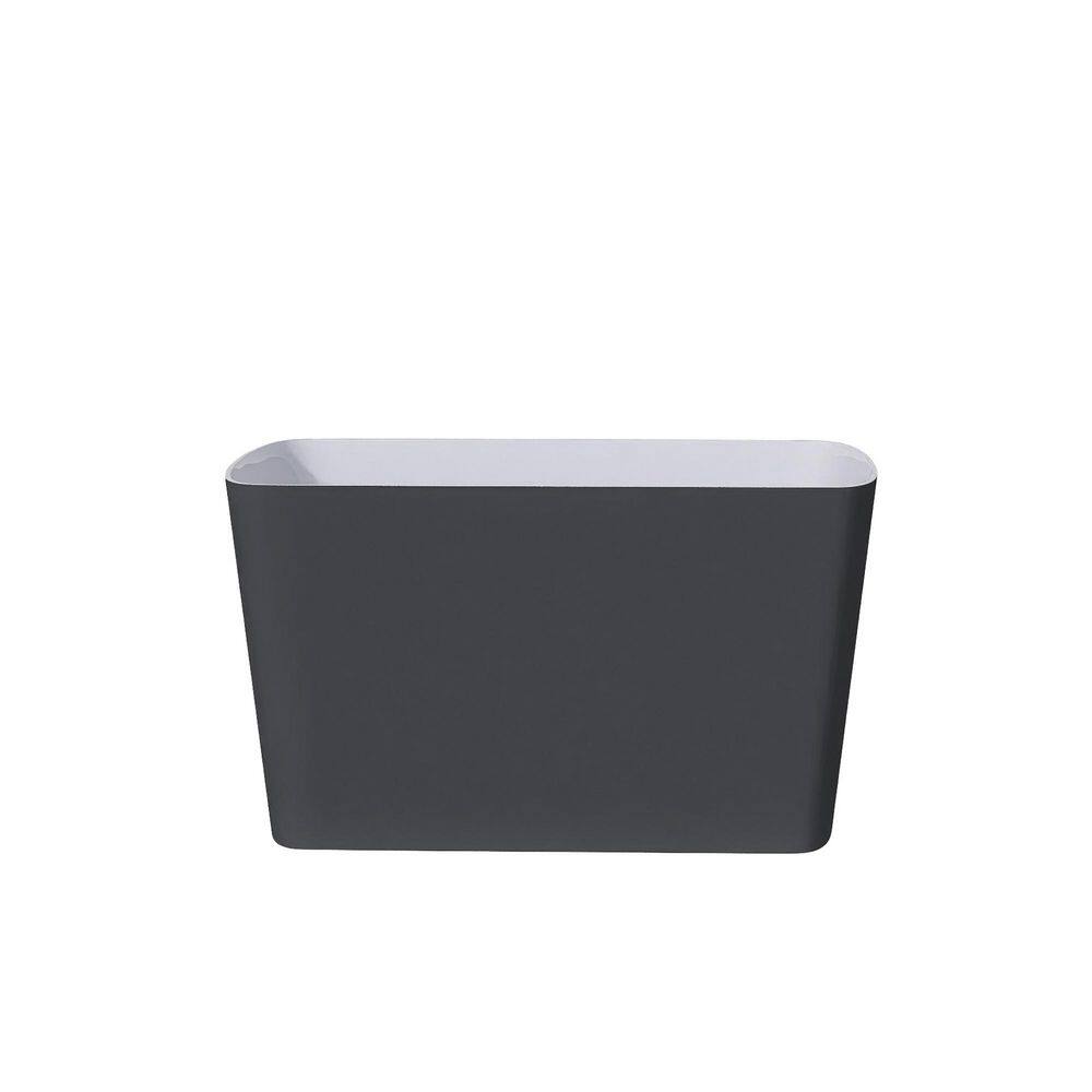 47 in. x 28 in. Acrylic Freestanding Surface Flat Bottom Soaking Bathtub in Gray price history on PriceWatchPro