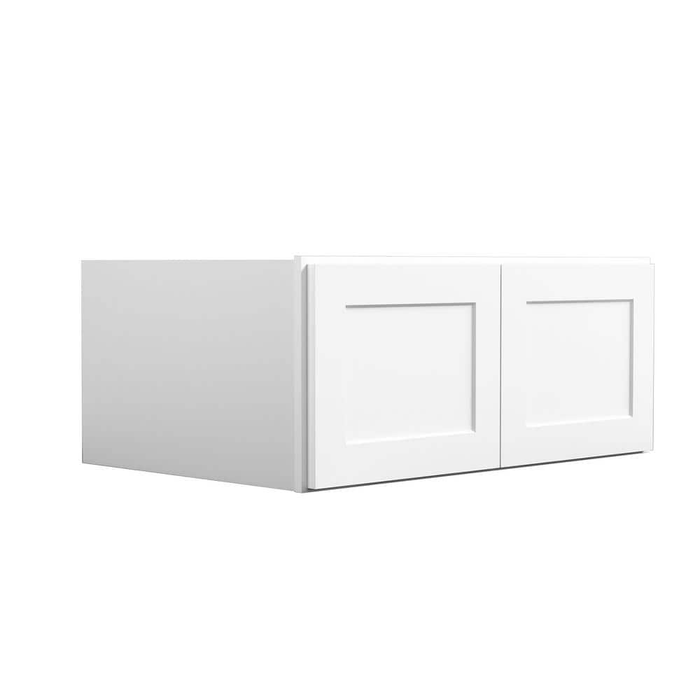 30 in. W. x 24 in. D x 15 in. H in Shaker White Plywood Ready to Assemble Kitchen Wall Cabinets with 2 Doors price history on PriceWatchPro