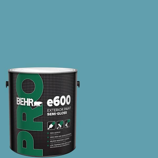 1 gal. #BIC-53 Turquoise Semi-Gloss Exterior Paint