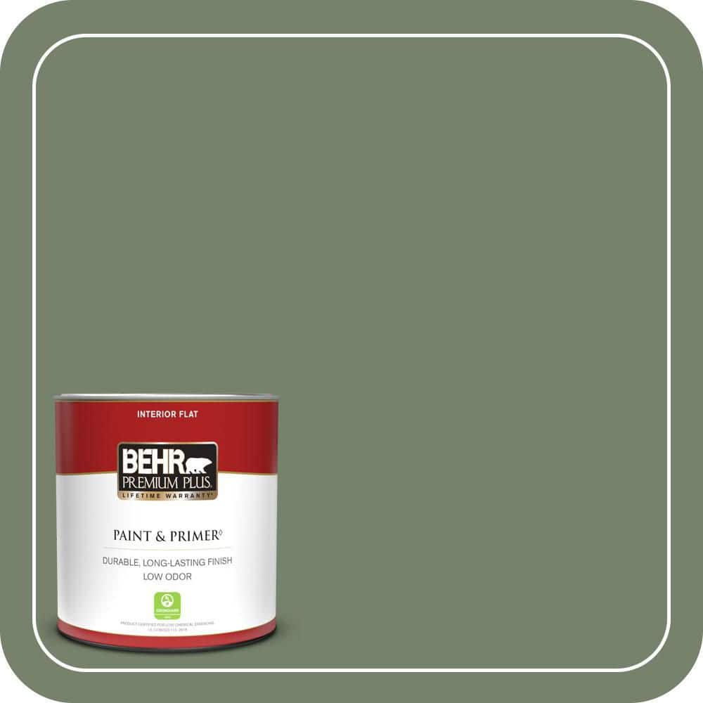 1 qt. #MQ6-16 Gazebo Green Flat Low Odor Interior Paint & Primer price history on PriceWatchPro