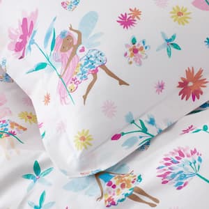 Floral Fairies Organic Cotton Percale Multi Cotton Standard Sham