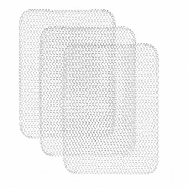 20-Pack 16 x 12 in. Nonstick Aluminum Grill Mesh Mat Disposable Grill Topper Pan for Outdoor Grills, Easy to Clean