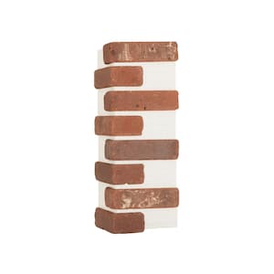Brickwebb Boston Mill Thin Brick Sheets - Corners (Box of 3 Sheets) 21 in x 15 in (5.3 linear ft.)