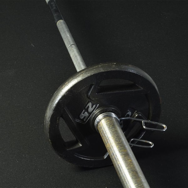 Courage GymFloor Rubber Gym Flooring Rolls Grey 48 in. x 180 in. x 8 mm (60 Sq. ft.) | 01050805082