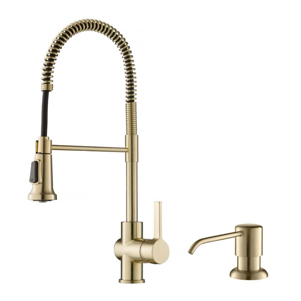 KRAUS Britt Single Handle Pull Down Sprayer Kitchen Faucet with