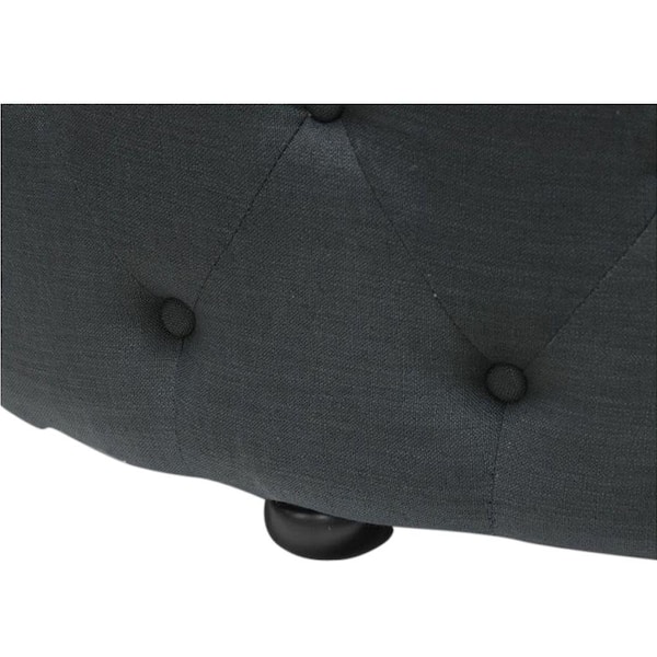 Baxton Studio Cardiff Gray Accent Ottoman 28862 4390 HD The Home