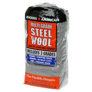 Assorted 12 pad Steel Wool, Coarse, Medium, Fine