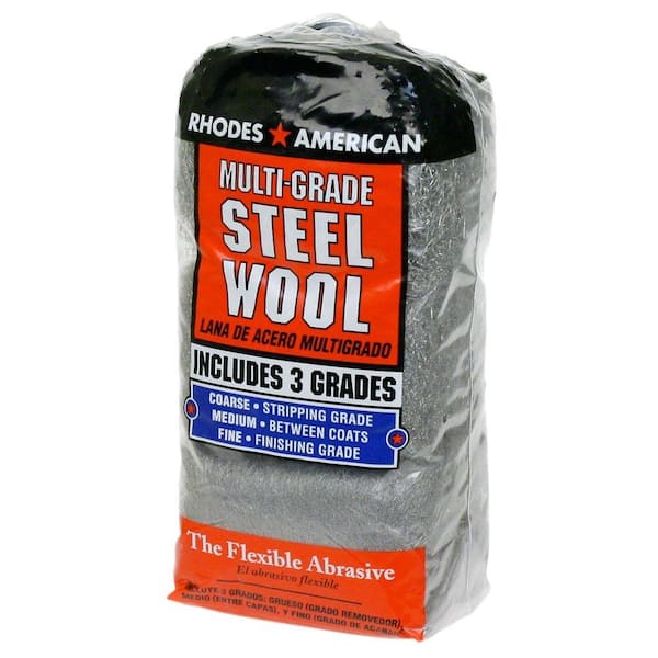 Homax Assorted 12 pad Steel Wool, Coarse, Medium, Fine