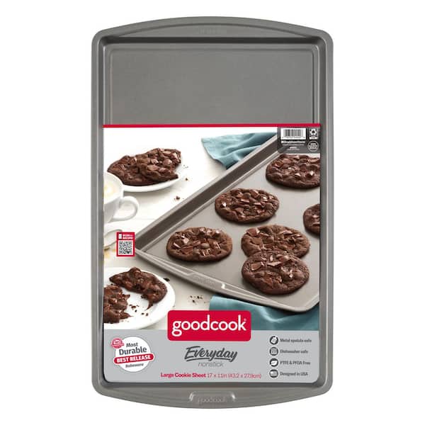 Everyday Nonstick Steel Baking Sheet, 17" x 11", Gray