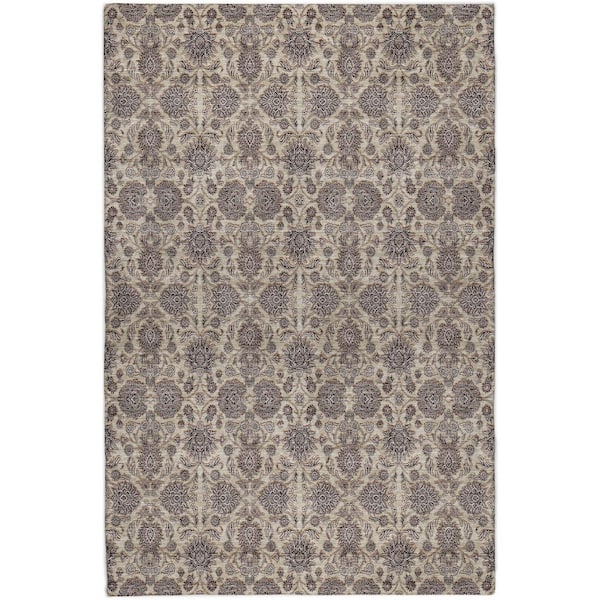 Dream Shag Premium Machine Washable Abstract ADS702 Ivory 9 ft. x 12 ft. Area Rug