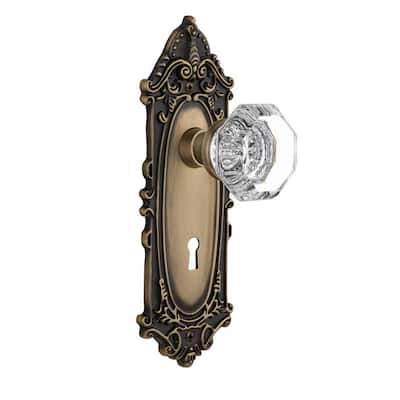 Nostalgic Warehouse 727450 Victorian Plate with Keyhole Privacy Crystal Black Glass Door Knob in Timeless Bronze 2.375 Nostalgic Warehouse 727450 Victorian Plate with Keyhole Privacy Crystal Black Glass Door Knob in Timeless Bronze 2.375