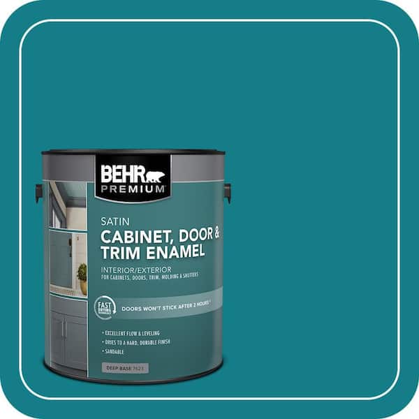 1 gal. #PPU13-01 Caribe Satin Enamel Interior/Exterior Cabinet, Door & Trim Paint