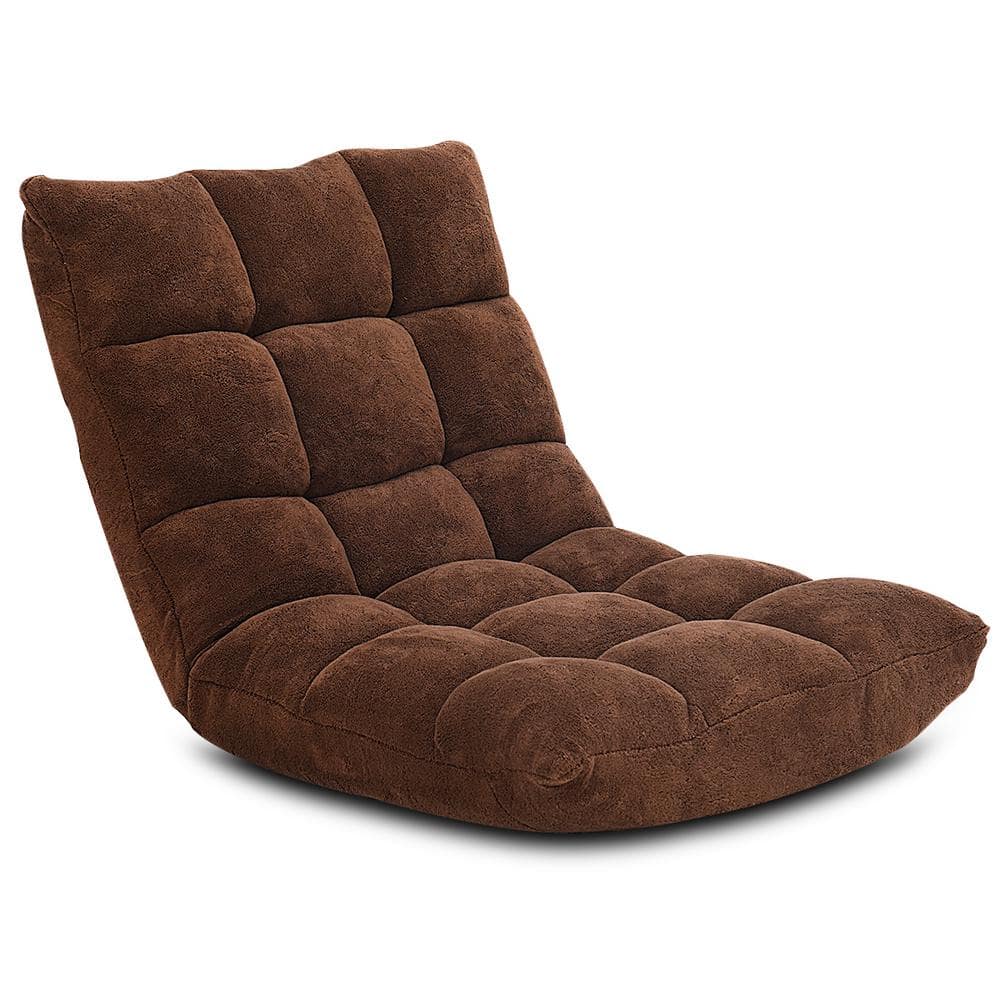 Coffee Adjustable Floor Chair Folding Lazy Gaming Sofa Chair