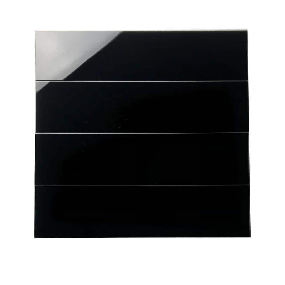 3'' x 12'' Clear Glass Diamond Mosaic Wall Tile