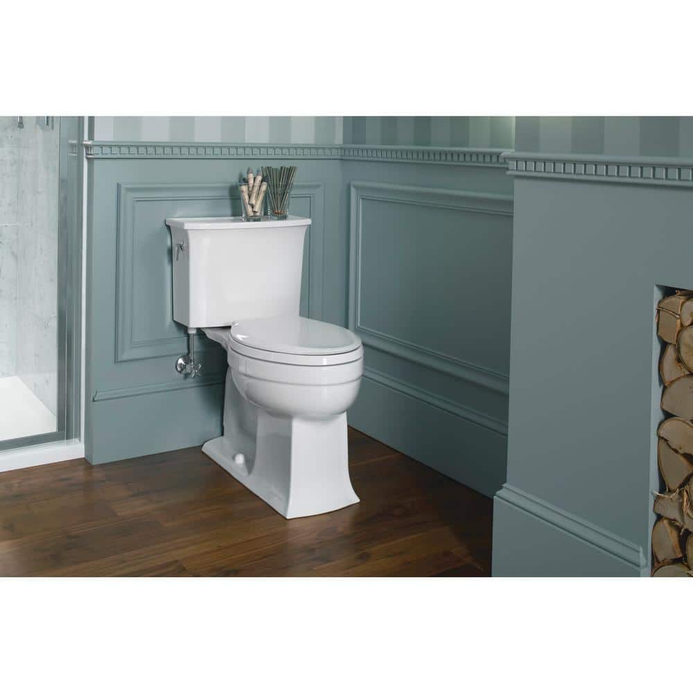 KOHLER Archer Comfort Height Elongated Toilet Bowl Only in White