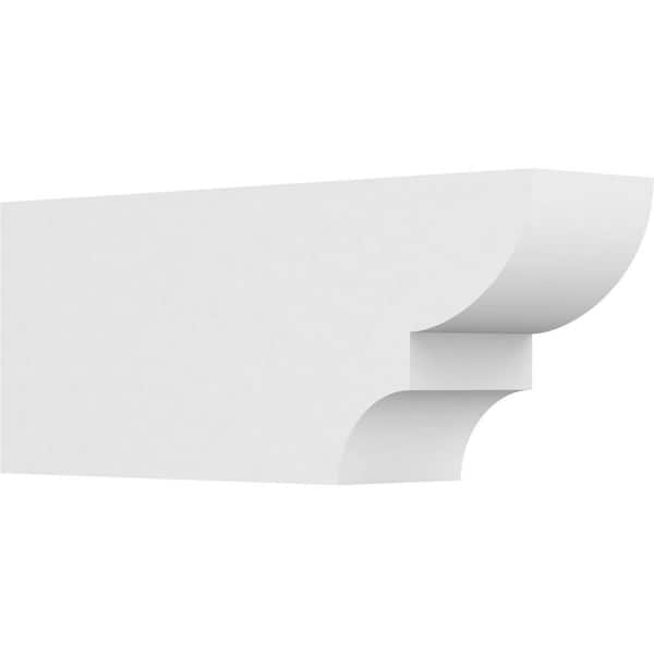Ekena Millwork 5 in. x 8 in. x 20 in. Ridgewood PVC Rafter Tail Brace
