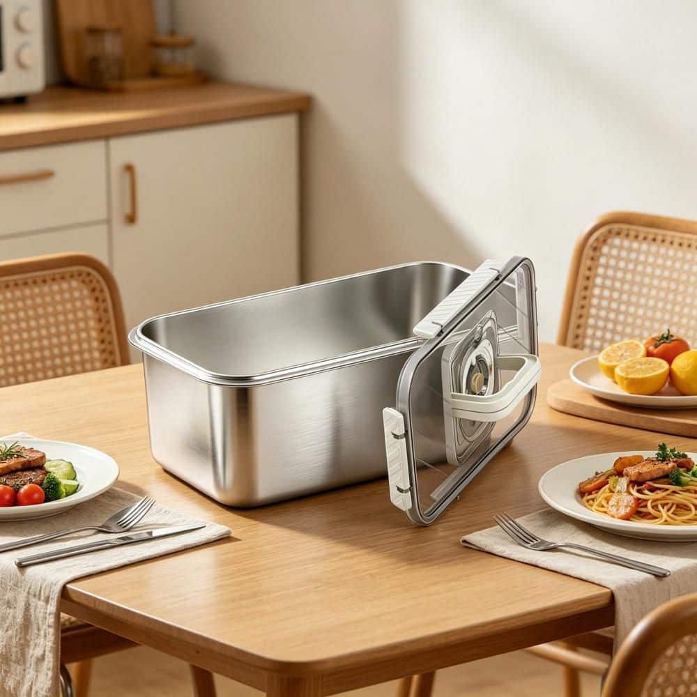 Esepony Stainless Steel Bread Box with Dishwasher Safe, Airtight