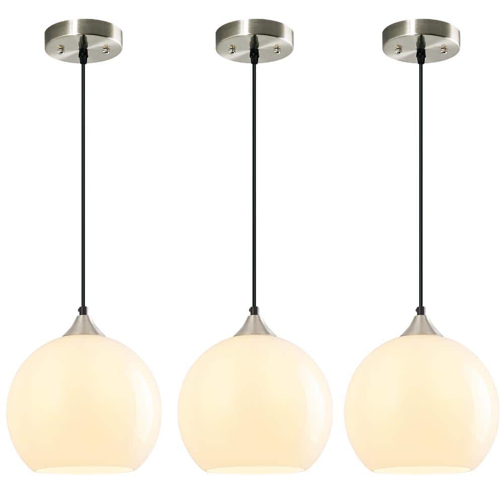 60w 2-Light Milky Luster Glass Pendant Lights for Kitchen Island Bedroom Living Dining Room price history on PriceWatchPro
