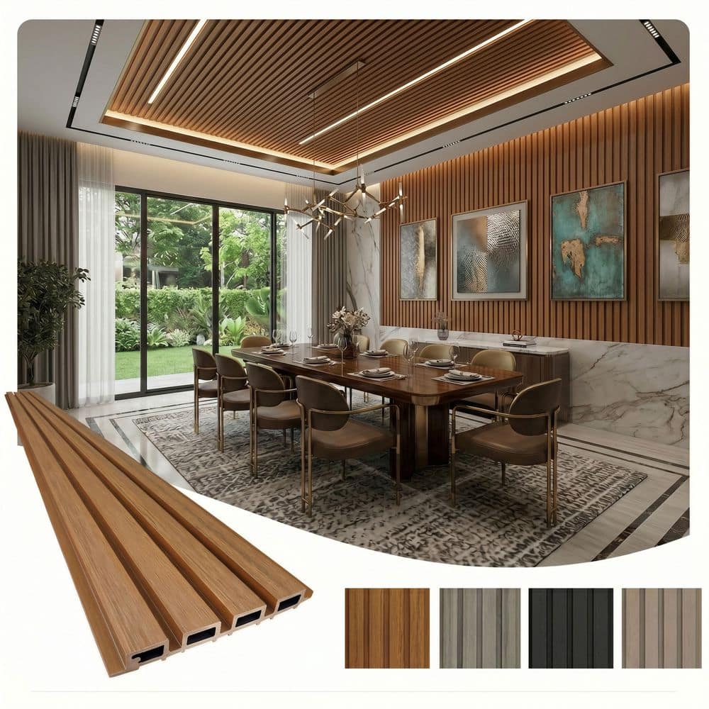 Wall Cladding Siding FROM PLAIN TO BEAUTIFUL IN HOURS Linear 1 in. x 0.72 ft. x 7.88 ft ...