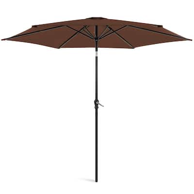10 ft. Market Tilt Patio Umbrella in Brown