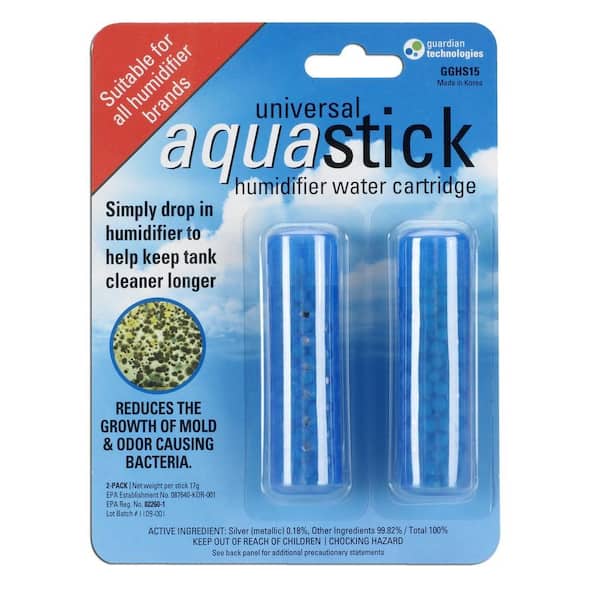 GGHS15 Aqua Stick Humidifier Water Treatment, 2 Count, for Evaporative and Ultrasonic Humidifiers up to 1 Gallon