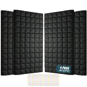 Laybus 0.4 in. x 12 in. x 71 in. Black Rubber Plastic Sound