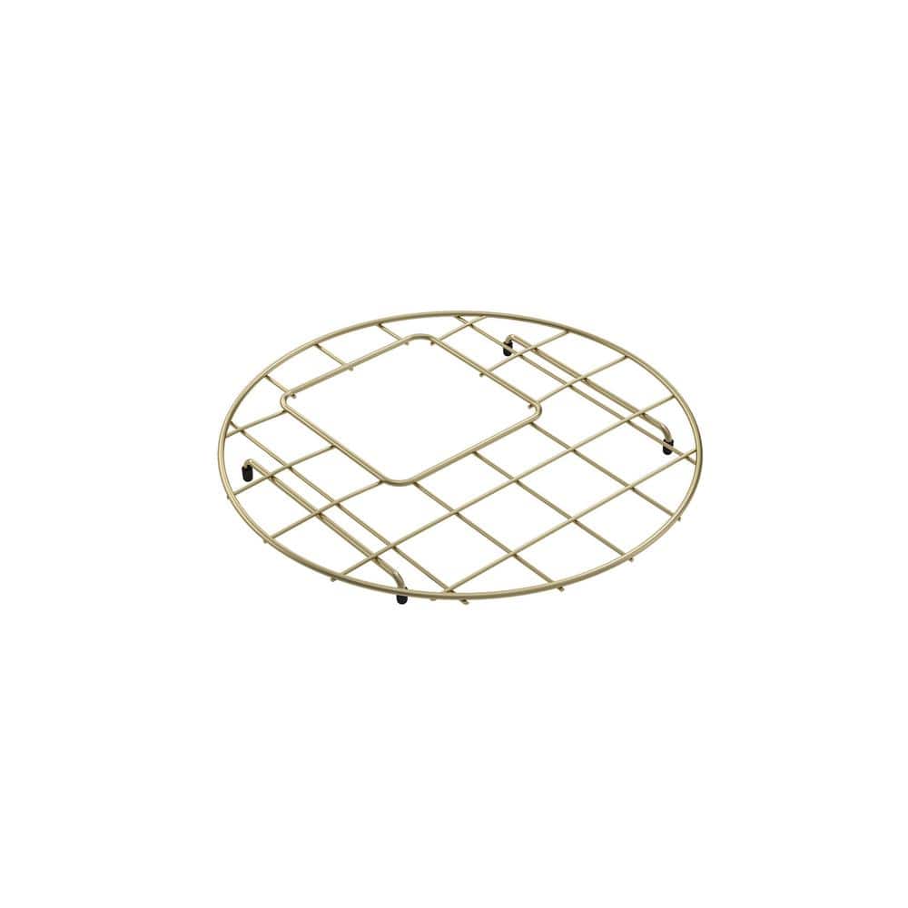 14 in. L x 14 in. W Bottom Grid 2.0 in Brushed Gold for 18 in. 1361-Single Bowl Sink price history on PriceWatchPro
