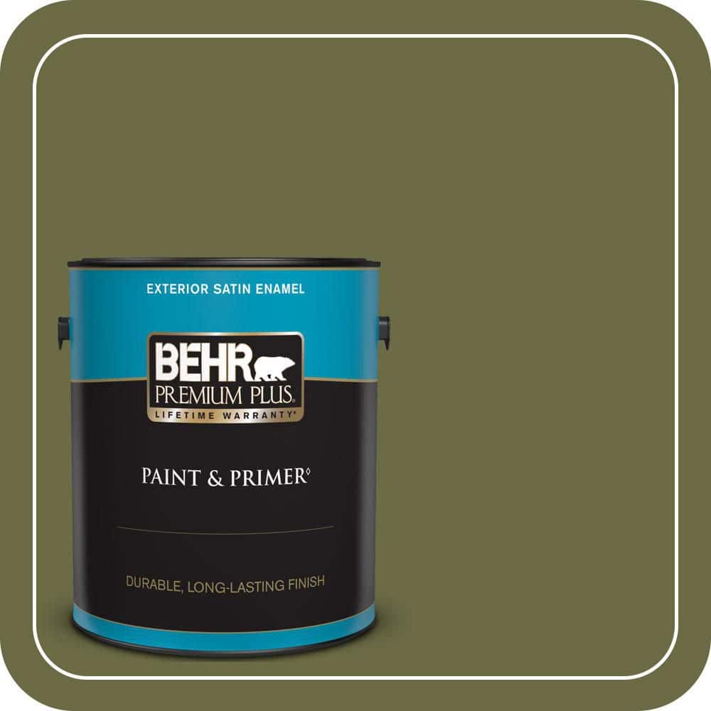 1 gal. Home Decorators Collection #HDC-CL-20 Portsmouth Olive Satin Enamel Exterior Paint & Primer price history on PriceWatchPro