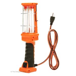 Woods 26-Watt 6 ft. 16/3 SJT Fluorescent Portable Guarded Trouble Work  Light with Hanging Hook L1921 - The Home Depot