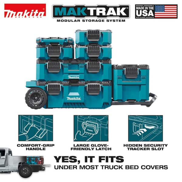 MAKTRAK Rolling Tool Chest with MAKTRAK Large Tool Box