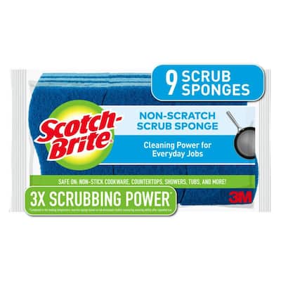 Non-Scratch Scrub Sponge (9-Pack)