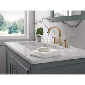 Tetra 8 in. Widespread Double-Handle Bathroom Faucet in Lumicoat Champagne Bronze