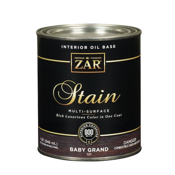 ZAR 1 qt. Semi-Transparent 121 Baby Grand Oil-Based Multi-Surface Interior Wood Stain