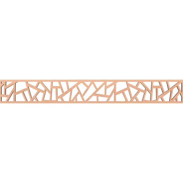 Ekena Millwork Harrisburg Fretwork 0.375 in. D x 46.5 in. W x 6 in. L Alder Wood Panel Moulding