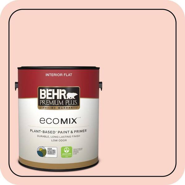 BEHR PREMIUM PLUS 1 gal. #P180-1 Deco Shell Flat EcoMix Plant-Based ...