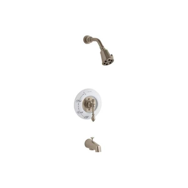 KOHLER IV Georges Single-Handle 1-Spray 2.5 GPM Tub and Shower Faucet with Lever Handle in Vibrant Brushed Bronze