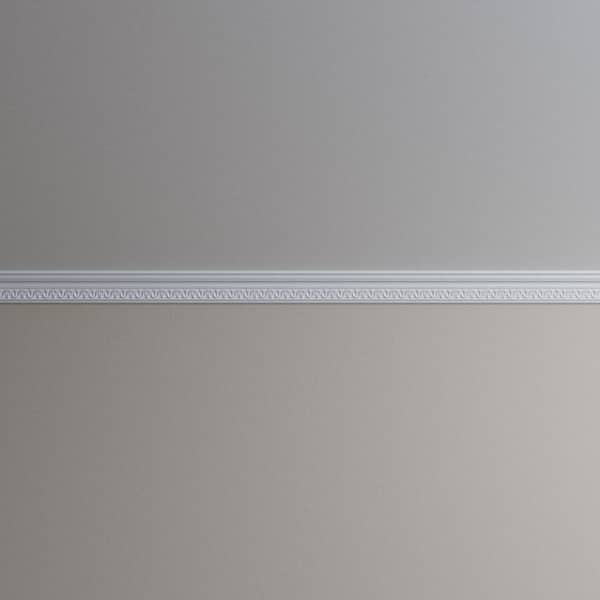 Ekena Millwork Laredo 2 in. D x 2.875 in. W x 96 in. L Polyurethane Crown Moulding