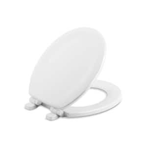 Stonewood Quiet-Close Round Closed-Front Toilet Seat in White