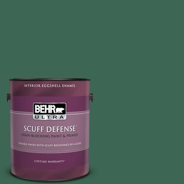 BEHR ULTRA 1 gal. #480D-7 Isle of Pines Extra Durable Eggshell Enamel Interior Paint & Primer