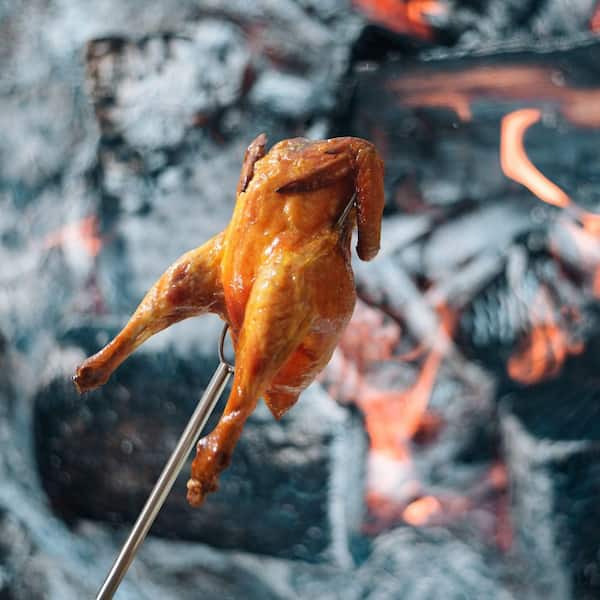 32 in. Heavy Duty Hot Dog Roasting Sticks for Campfire, Fire Pit Smores Marshmallow Skewers, 4 Pack