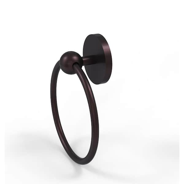 Allied Brass Prestige Skyline Collection Wall Mounted Towel Ring in Antique Bronze